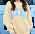 LULU MAC - Yellow and Blue Polka Dot Sweatshirt