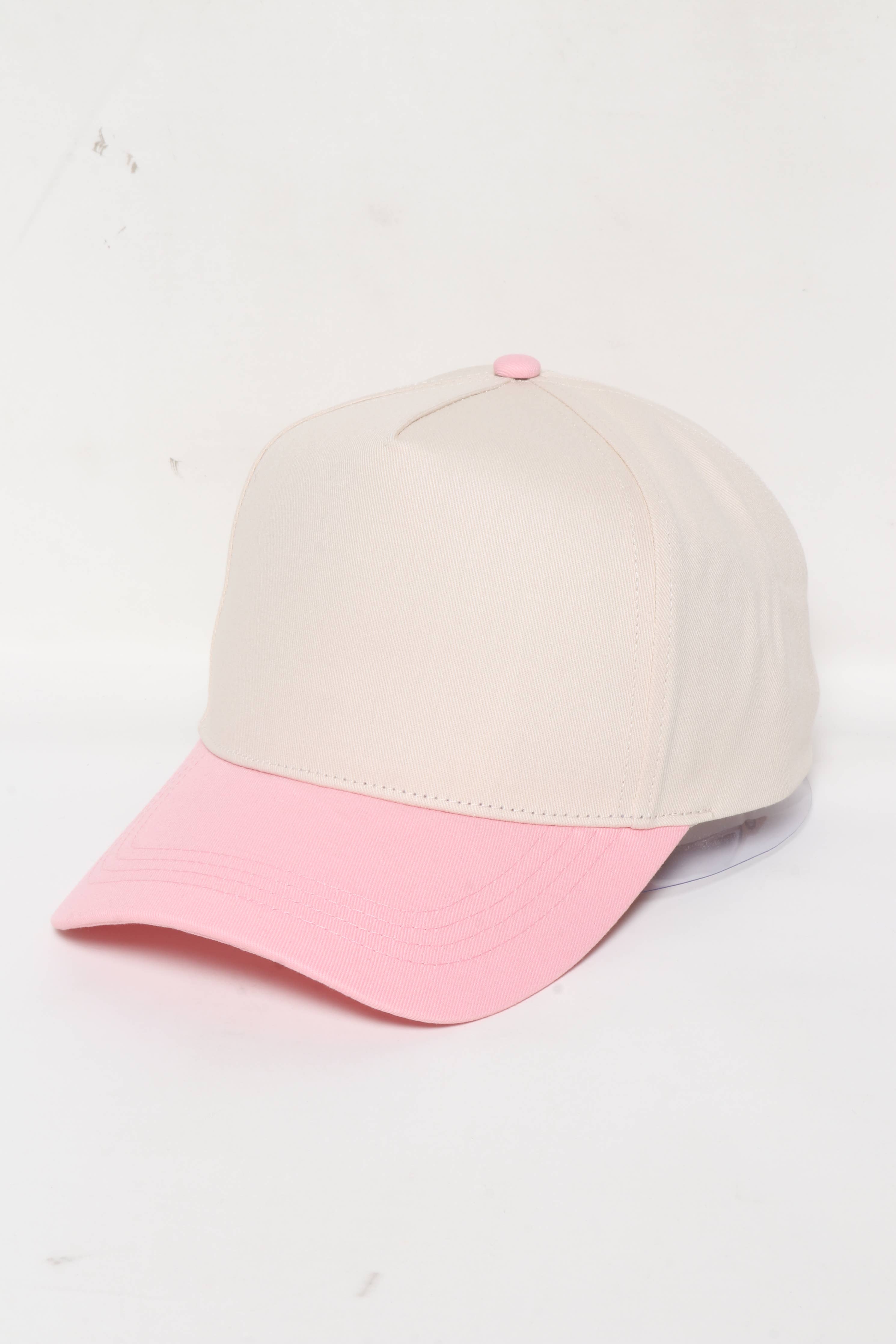5 Panel Cotton Two-Tone Hats with lightning strike