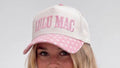 LULU MAC - Pink Polka Dot Trucker Hat