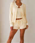 Set - Butter Yellow Striped 3 Piece Set