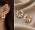 Pearl Hoop Earrings