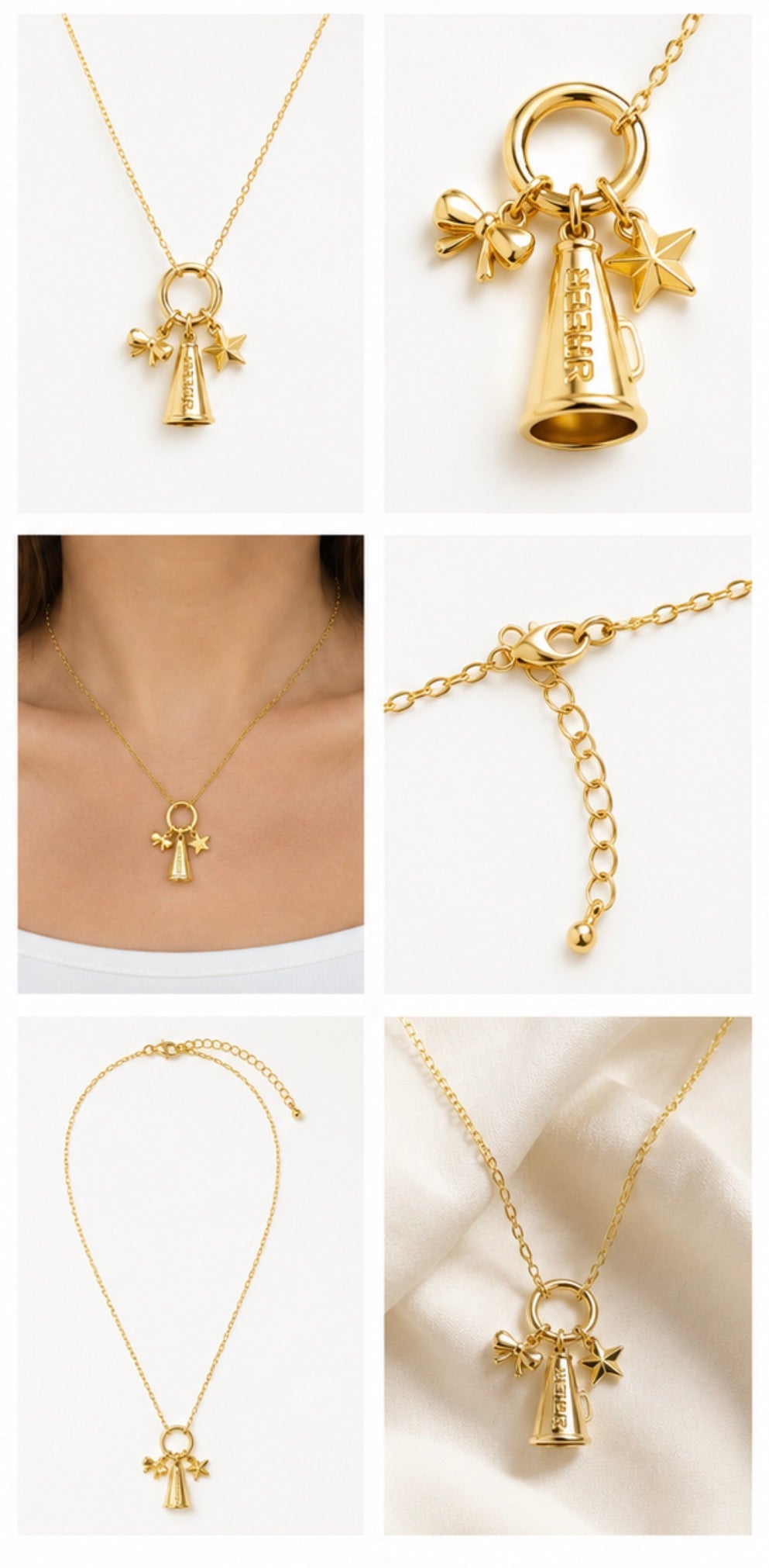 Charm Cheer Gold Necklace