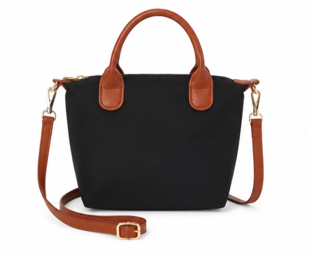 Mini Black Purse With Twilly