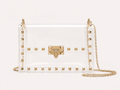 Clear Gold Chain Purse