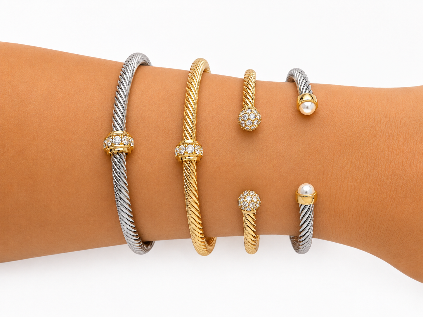 Gold~ Silver Cuff Bracelet
