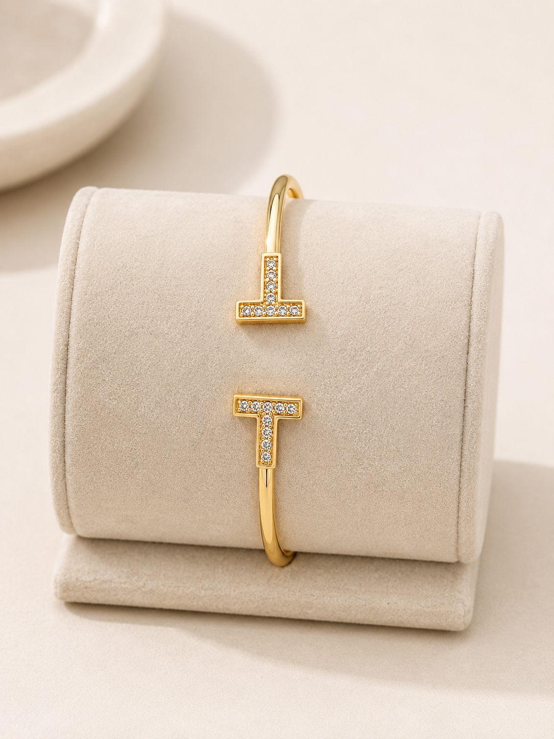 T Gold Cuff